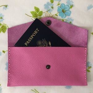 Hand Crafted Pink Wallet Clutch